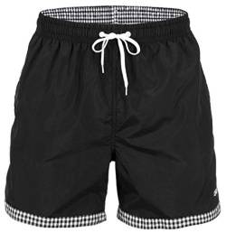 Zagano Adam Lipski Badehose Herren Schwimmhose Herren Badeshorts Herren Badeshorts Herren schwarz, 5113 Schwarze Badehose Herren lang Black schwarz, Gr. L von Zagano Adam Lipski