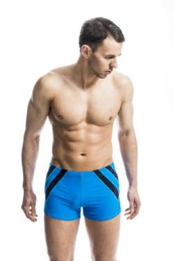 Zagano Badehose Herren Badehose, Enge Schwimmhose für Männer mit Zip Pocket und Kordelzug, Shorts XL Dunkelblau, hergestellt in der EU von Zagano Adam Lipski