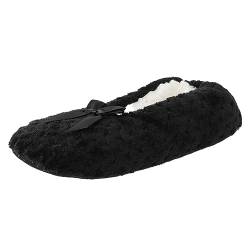 Zannycn Hausschuhe Damen Retro Warme Pantoffeln Lustige Rutschfeste Weiche Filzpantoffeln Hüttenschuhe Slippers Niedliche Flauschige Schuhe Hauspantoffeln Aesthetic Plüsch Hausschlappen Shoes von Zannycn