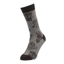 Men's Crash Bandicoot All Over Print Socks - Grey - UK 8-11 von Zavvi