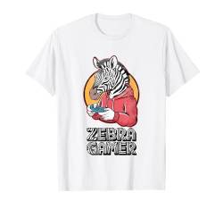 Zebra Gamer Graphic Design For Gamer Kids T-Shirt von Zebra Gamer Illustrations By Max