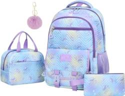 Traumhafter Schulranzen In Rosa Rucksack Und Federmäppchen Set In Pink Praktischer Schulranzen In Rosa Für Den Schulalltag (Blue,17in) von Zelbuck