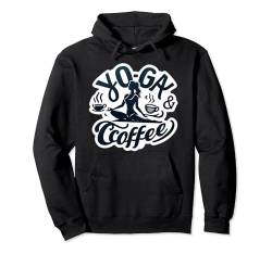 Yoga- und Kaffee-Enthusiasten Serene Morning Ritual Dressing Pullover Hoodie von Zen Brew Inspirations Apparels Co.