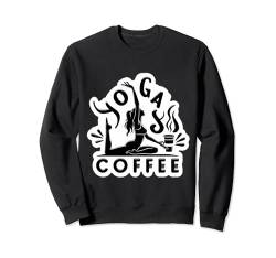 Yoga- und Kaffee-Enthusiasten Serene Morning Ritual Dressing Sweatshirt von Zen Brew Inspirations Apparels Co.