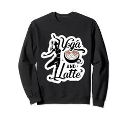 Yoga- und Latte-Enthusiasten Serene Morning Ritual Dressing Sweatshirt von Zen Brew Inspirations Apparels Co.