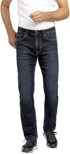 Zerberus X-tra Komfort Jeans Herren, Jeans Herren Stretch aus komfortablen Jogg-Denim in Regular Fit, Herren Hose mit dehnbaren Komfortbund, Dunkelblau, Gr. 26 von Zerberus