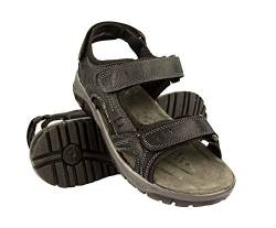 Zerimar Sandalen herren - Leder Sandalen Herren - Wandersandalen - Sandalen für jungen - trekkingsandalen herren - Herren schuhe Sommer - Bequeme Trekkingschuhe - Schwarz - Größe 41 von Zerimar