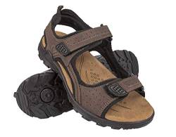 Zerimar Sandalen herren - Leder Sandalen Herren - sandalen für jungen - trekkingsandalen herren - Herren schuhe Sommer - Pantoletten herren - Wandersandalen - Braun - Größe 46 von Zerimar