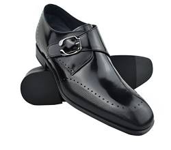 Zerimar Schuhe für Männer Erhöhen Sie 7 cm | Herrenschuhe mit Erhöhundgen | Schuhe die ihre Höhe erhöhen Farbe schwarz Größe 40 von Zerimar