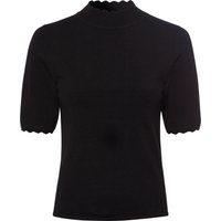 zero Strickpullover, Stehkragen, Wellenkante, für Damen, schwarz, 40 von Zero