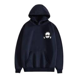 Zhongkaihua Gojo Satoru Anime Digital Hoodie Pullover Adult Teen Anime Sweatshirt with Pocket Warm Gift for Student Lovers von Zhongkaihua