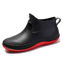 Zihozan Gartenschuhe Unisex Gummistiefel Regenstiefel Wasserdicht Leicht Outdoor Spaziergang Kurz Stiefeletten Herren oder Damen von Zihozan