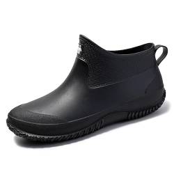 Zihozan Gartenschuhe Unisex Gummistiefel Regenstiefel Wasserdicht Leicht Outdoor Spaziergang Kurz Stiefeletten Herren oder Damen von Zihozan