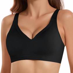 Zilams Nahtloser BH Damen Ohne Bügel Bügelloser Bequemer BH Push Up Atmungsaktiver Weicher Bralette Damen Seamlesss Bra von Zilams