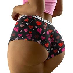 Zilosconcy Damen Spitze Hipsters Bequeme Shorts Elastisch Panty String Tanga Damen Sexy Dessous Slips Damen Unterwäsche Unterhose Unterwäsche Baumwolle Panties Unterwäsche Panties Komfort Boxershorts von Zilosconcy