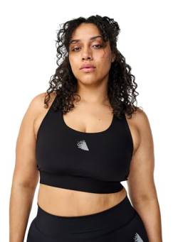 Zizzi Active by Damen Große Größen Sport BH Racerback Größe Gr M Black von Zizzi