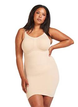 Zizzi Damen Große Größen Shaping Kleid Bodyforming Unterhemd Shapewear Gr L/XL Nude von Zizzi