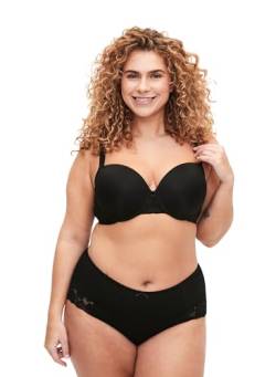 Zizzi Devoted by Große Größen 3er-Pack Hipster-Panty Gr 48 Black von Zizzi