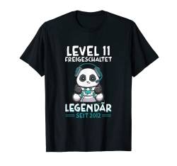 Level 11 Jahre Geburtstag Shirt Panda Gamer 2013 Geburtstag T-Shirt von Zocker Gamer Geburtstag Geschenkideen 2023
