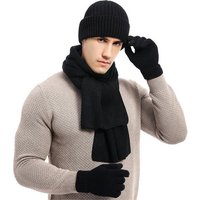 Zoclack Mütze & Schal Winter Mütze Schal Handschuh Sets Für Herren Damen Beanie Mütze Touchscreen Handschuhe und Lang Schal Set, Warm von Zoclack