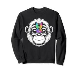 Baby Gorilla Schmetterlinge Affe Säugling Schmetterling Affe Sweatshirt von Zoologist Gorilla Owner Butterflies Pet Lover