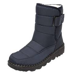 Damen Winterstiefel Wasserdicht Warm gefütterte Schneestiefel Barfußschuhe Unisex Stiefel Winter Kurzschaft Stiefel Boots Schuhe Damen Leicht Winterschuhe Traillaufschuhe Hohe Schnell Trocknend von Zshosam