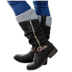 Schneeschuhe Für Frauen Flache Ferse Halbstiefel Schnürstiefel Winterstiefel Damen Winterstiefel Plüsch Warm Stiefeletten von Zshosam