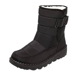 Winterstiefel Damen Gefüttert Winterschuhe Warm Warm Gefüttert Winterschuhe Damen Schneestiefel Wasserdicht Outdoor Trekking Wanderschuhe Damen Boots Schneestiefel Kälteschutzstiefeln rutschfeste von Zshosam