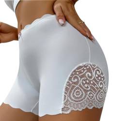 Zueauns Unterhosen Damen Nahtlos Boxershorts Shorts Nahtlose Unterwäsche Seamless Slips Radlerhose Unterhose Hotpants Kurze Hose Hipster Pantys Spitze Unterhosen Unter Kleid No Show Boyshorts Panties von Zueauns