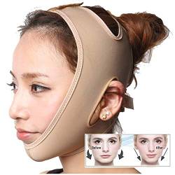 Zueyen 2pcs Face-Lifting Maske, V-Linie Maske, Doppelkinn-Hebegürtel V-Linien-Maske, Schmerzfreier Gesichtslifting-Verband zur Beseitigung schlaffer Hautstraffung Straffendes Anti-Falten (M) von Zueyen