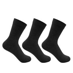 Zwhemp Hemo Socken für Damen und Herren, Schwarz (3 Paar), 5.5-7.5 von Zwhemp