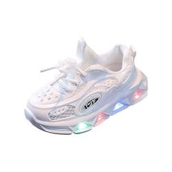 aaSccex Fashion LED Light Baby Shoes Casual Children Shoes Boys Girls Sandals Soft Kids Sports Shoes Sneaker Mädchen Von (White, 25 Toddler) von aaSccex