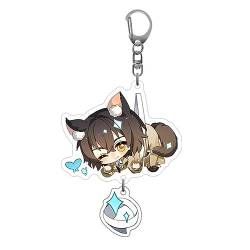 acsewater Bungo Stray Dogs Cartoon Charakter Schlüsselanhänger Anime Schlüsselanhänger Dazai Osamu Edogawa Rampo Acryl Schlüsselanhänger Cute Cartoon Anhänger Tasche Zubehör Schlüsselring von acsewater