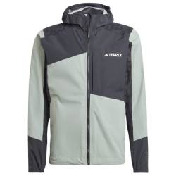 adidas Terrex - Xperior Hybrid RAIN.RDY Jacket - Regenjacke Gr S grau von adidas Terrex