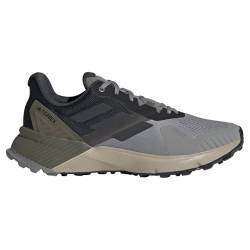 adidas Herren Terrex Soulstride Trail Running Shoes Nicht-Fußball-Halbschuhe, solid Grey/Wonder beige/Olive strata, 40 2/3 EU von adidas