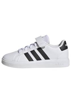 adidas Unisex Kinder Grand Court Sneakers, Ftwr White/Core Black/Core Black, 34 EU von adidas