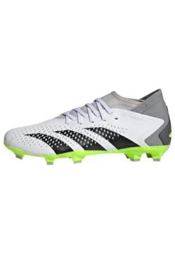 adidas Unisex Predator Accuracy.3 Firm Ground Fußballschuhe (Fester Untergrund), FTWR White/core Black/Lucid Lemon, 46 EU von adidas