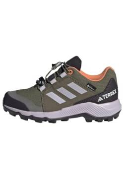 adidas Unisex Terrex Gore-TEX Hiking Shoes Wanderschuhe, Olive Strata/Silver Dawn/Amber Tint, 33 EU von adidas