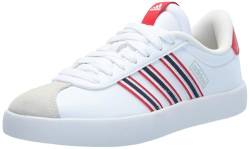 adidas Vl Court 3.0 Damen-Sneaker, White/Team Navy Blue/Better Scarlet, 9 von adidas