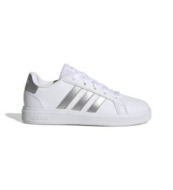 adidas für Damen. GW6506 Grand Court Lifestyle Tennis Schnürschuhe weiß (38 2/3), Wohnung, Schnürsenkel, Lässig von adidas