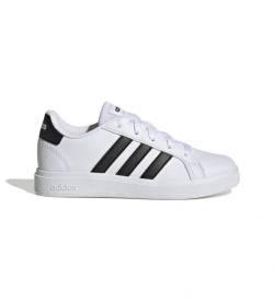 adidas für Frauen/Mädchen. GW6511 Grand Court Lifestyle Tennis Schnürschuhe weiß (39 1/3), Wohnung, Schnürsenkel, Lässig, Sportlich, Multisp von adidas