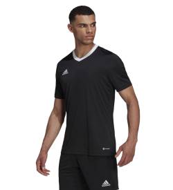 adidas für Herren. HE1573 T-shirt Entrada 22 schwarz (L), Lässig, Sportlich, Multisport, Kurzarm, Recyceltes Polyester, Nachhaltig von adidas