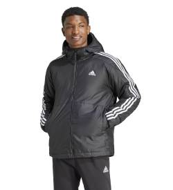 adidas für Herren. IN7194 Essentials 3-Streifen-Kapuzenjacke schwarz (M), Lässig, Sportlich, Multisport, Langarm, Recyceltes Polyester, Nach von adidas