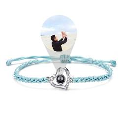 agsu Armband mit Bild im Inneren, Armbänder mit Fotos, Bild-Armband, personalisiertes Foto, personalisierte Geschenke für Damen und Herren, individuelle Geschenke, One Size von agsu