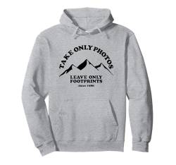 Bergsteigen, Klettern, Camping, Spaß, Outdoor-Regeln, alles, was Sie brauchen, ist ein Foto und nur Ihre Fußabdrücke Pullover Hoodie von ahhzee