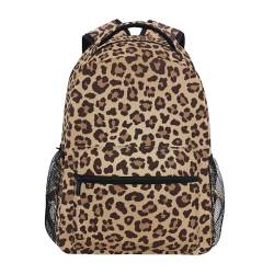 Kinder-Rucksack, Schultasche, große Kapazität, Schüler, Büchertasche, Rucksack für Jungen, Mädchen, Erwachsene, Teenager, Leopard 098, Einheitsgröße, Kinderrucksack von alaza