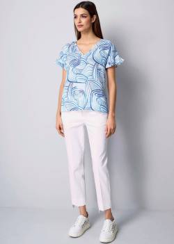 Bluse mit Volant am Ärmel von alba moda