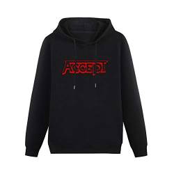 Accept Red Men Hoodies Long Sleeve Pullover Loose Hoody Mens Sweatershirt Size XL von algem