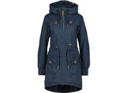 Winterjacke ALIFE & KICKIN "Damen CharlotteAK A" Gr. XL, blau (marine dots) Damen Jacken von alife and kickin