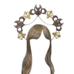 amangul Halocrown Kopfbedeckung, Material SunGoddess Kopfbedeckung, Krone, Stirnband, Halo-Stirnband (Ts 9D-Bronze-Material) von amangul